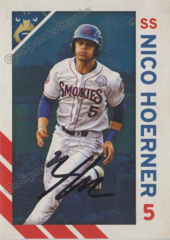 2019 Tennessee Smokies Nico Hoerner Autograph