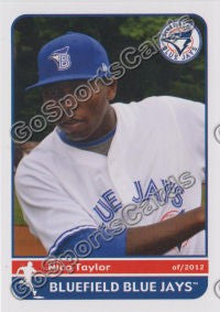 2012 Bluefield Blue Jays Nico Taylor
