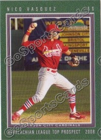 2008 Appalachian League Top Prospects Nico Vasquez