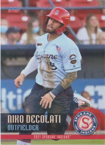 2021 Spokane Indians Niko Decolati