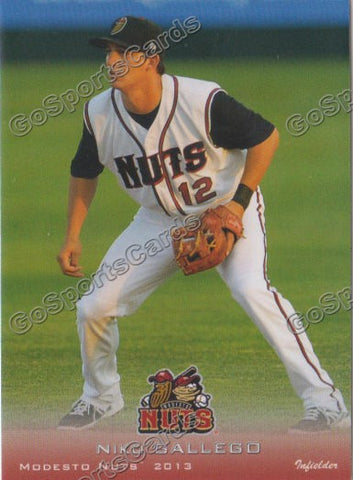 2013 Modesto Nuts Niko Gallego
