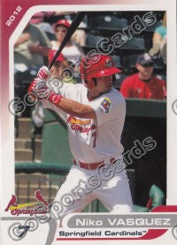 2012 Springfield Cardinals Niko Vasquez