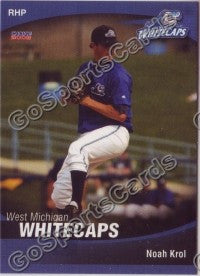 2008 West Michigan WhiteCaps Noah Krol