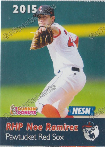 2015 Pawtucket Red Sox SGA Dunkin Donuts Noe Ramirez