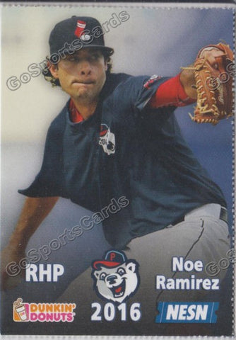 2016 Pawtucket Red Sox SGA Dunkin Donuts Noe Ramirez