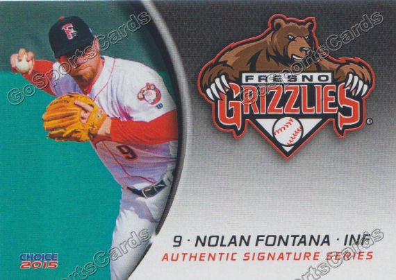 2015 Fresno Grizzlies Nolan Fontana