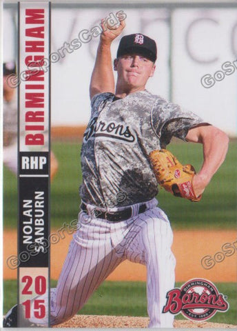 2015 Birmingham Barons Nolan Sanburn