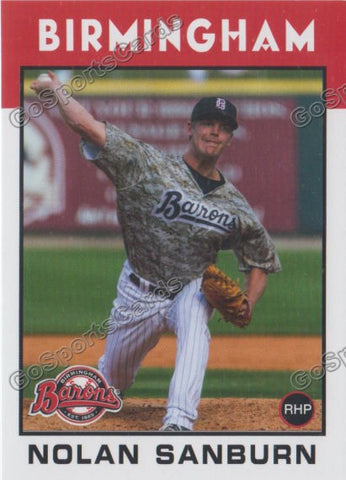 2016 Birmingham Barons Nolan Sanburn