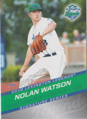 2018 Lexington Legends Nolan Watson