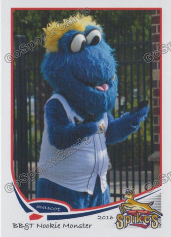 2016 State College Spikes Nookie Monster Mascot