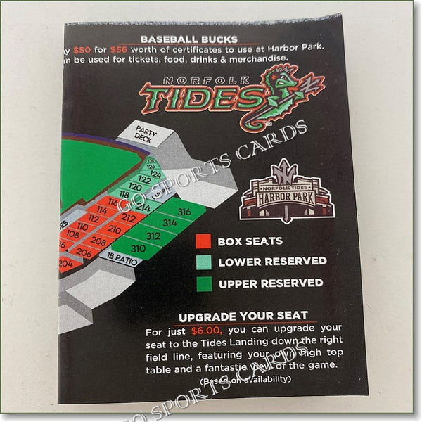 2022 Norfolk Tides Pocket Schedule