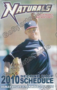 2010 NorthWest Arkansas Naturals Pocket Schedule Mike Montgomery
