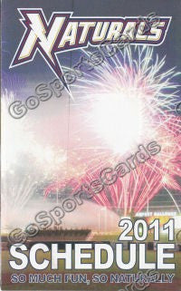 2011 Northwest Arkansas Naturals Pocket Schedule A