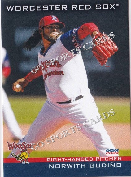 2023 Worcester Red Sox Norwith Gudino #12