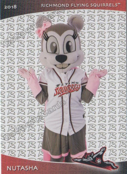 2018 Richmond Flying Squirrels Nutasha Mascot