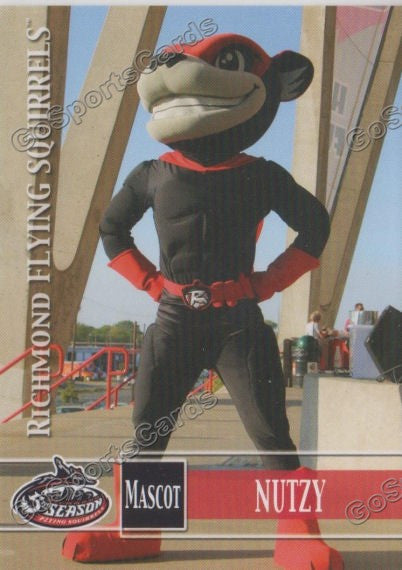 2014 Richmond Flying Squirrels Nutzy Mascot