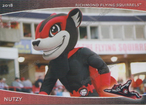 2018 Richmond Flying Squirrels Nutzy Mascot