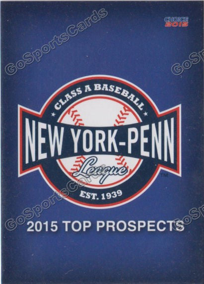 2015 New York Penn League Top Prospect NYPL Checklist Header
