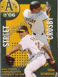 2006 Oakland Athletics Pocket Schedule