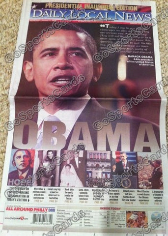 Barack Obama Daily Local News "OBAMA" Newspaper
