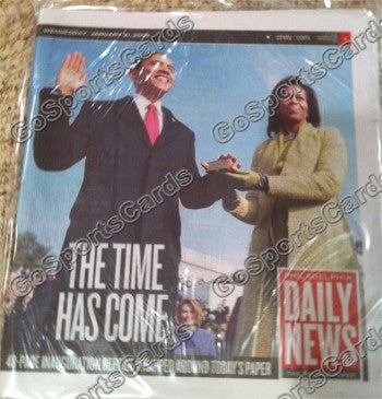 Barack Obama Daily News "The Time Has Come" Newspaper