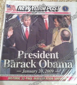 Barack Obama New York Post "President Barack Obama" Newspaper