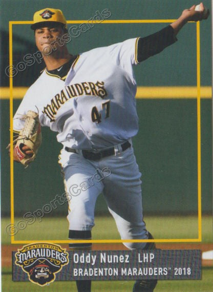 2018 Bradenton Marauders Oddy Nunez