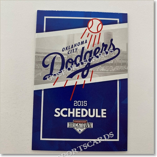 2015 Oklahoma City Dodgers Pocket Schedule