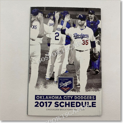 2017 Oklahoma City Dodgers Pocket Schedule