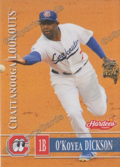 2014 Chattanooga Lookouts O'Koyea Dickson