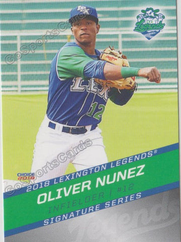 2018 Lexington Legends Oliver Nunez