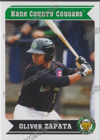 2013 Kane County Cougars Oliver Zapata