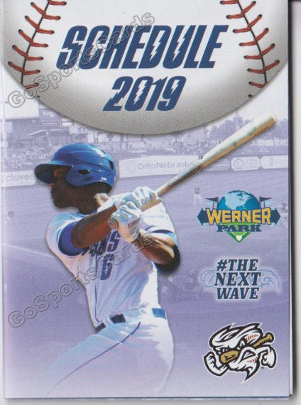2019 Omaha Storm Chasers Pocket Schedule (Elier Hernandez)