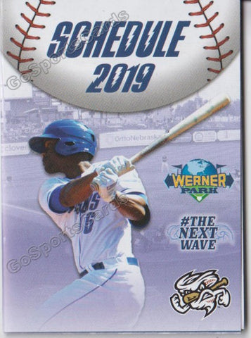 2019 Omaha Storm Chasers Pocket Schedule (Elier Hernandez)