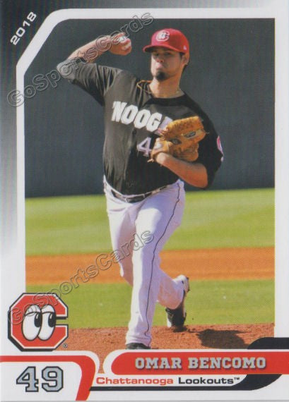 2018 Chattanooga Lookouts Omar Bencomo