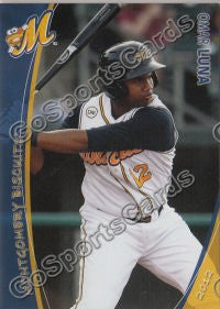2012 Montgomery Biscuits Omar Luna