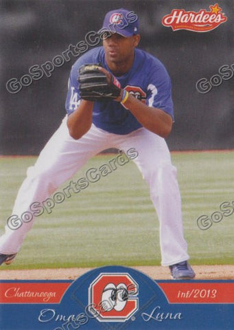 2013 Chattanooga Lookouts Omar Luna
