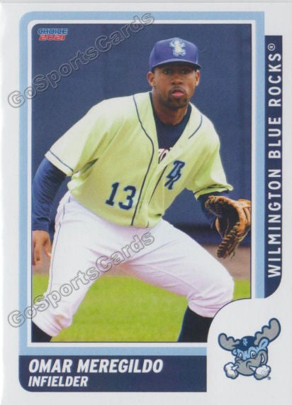 2021 Wilmington Blue Rocks Omar Meregildo – Go Sports Cards