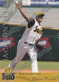 2012 Jacksonville Suns Omar Poveda