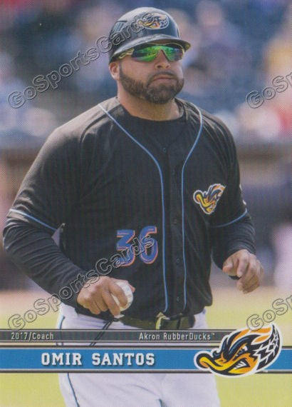 2017 Akron RubberDucks Omir Santos