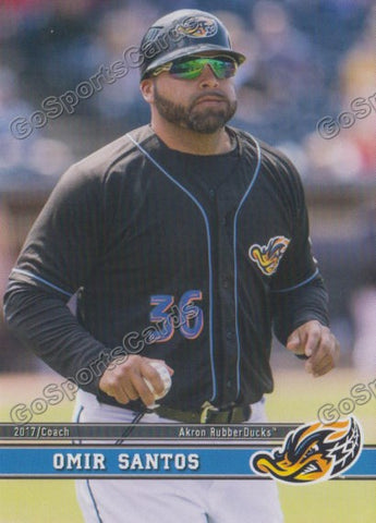 2017 Akron RubberDucks Omir Santos
