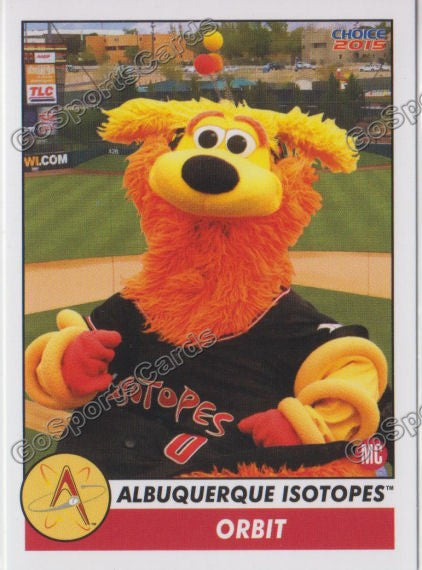 2015 Albuquerque Isotopes Orbit Mascot