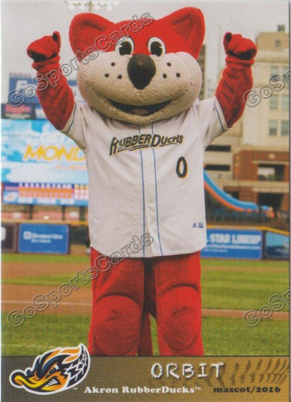 2016 Akron Aeros Orbit Mascot