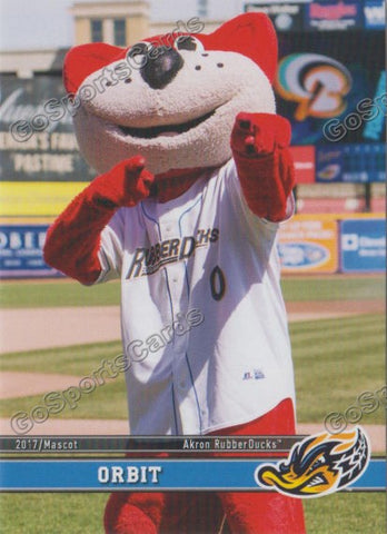 2017 Akron RubberDucks Orbit Mascot