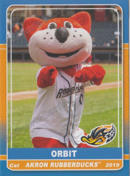 2019 Akron Rubberducks Orbit Mascot