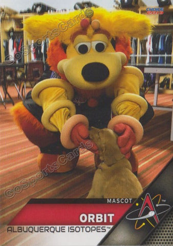 2019 Albuquerque Isotopes Orbit Mascot