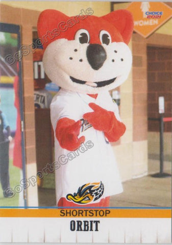 2021 Akron RubberDucks Orbit Mascot