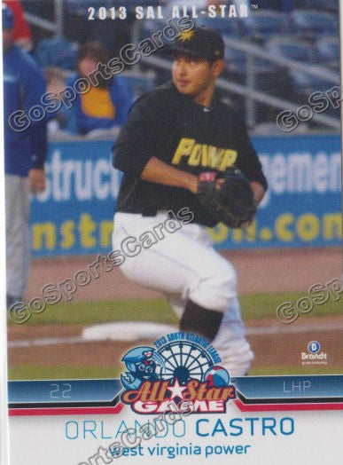 2013 South Atlantic League All Star SAL ND Orlando Castro