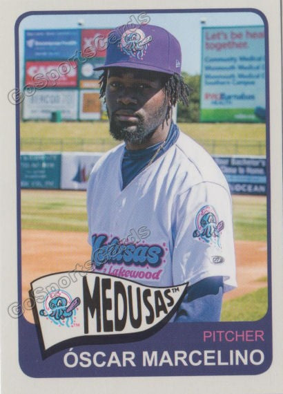 2019 Medusas de Lakewood BlueClaws Oscar Marcelino