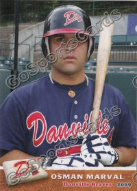 2009 Danville Braves Osman Marval